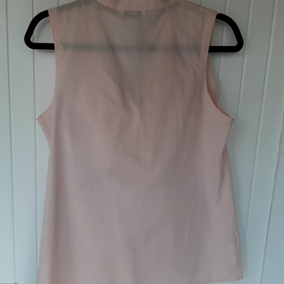 Loft Ruffle V-Neck Sleeveless Blouse, Size S - Picture 4 of 6